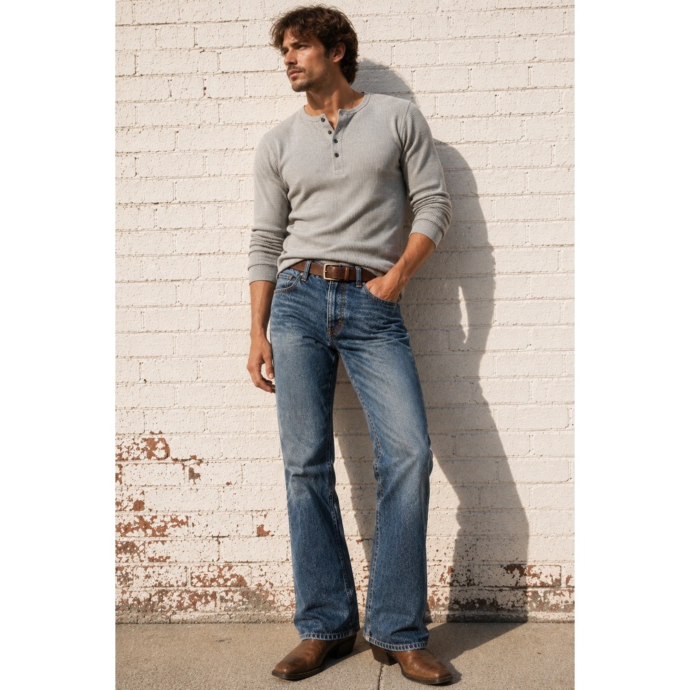 Vintage Polo Ralph Lauren 100% Cotton Bootcut Jeans 90s Men's 38x32